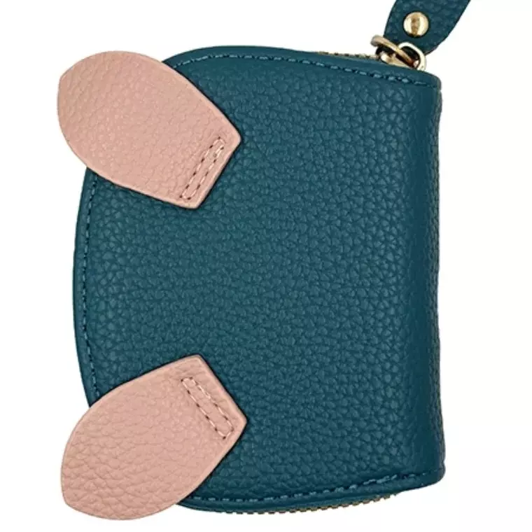 Blink Card Holder Coin Purse Piggy Shape Wallet - Seablue