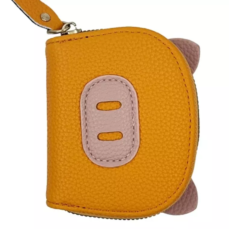 Blink Card Holder Coin Purse Piggy Shape Wallet - Orange
