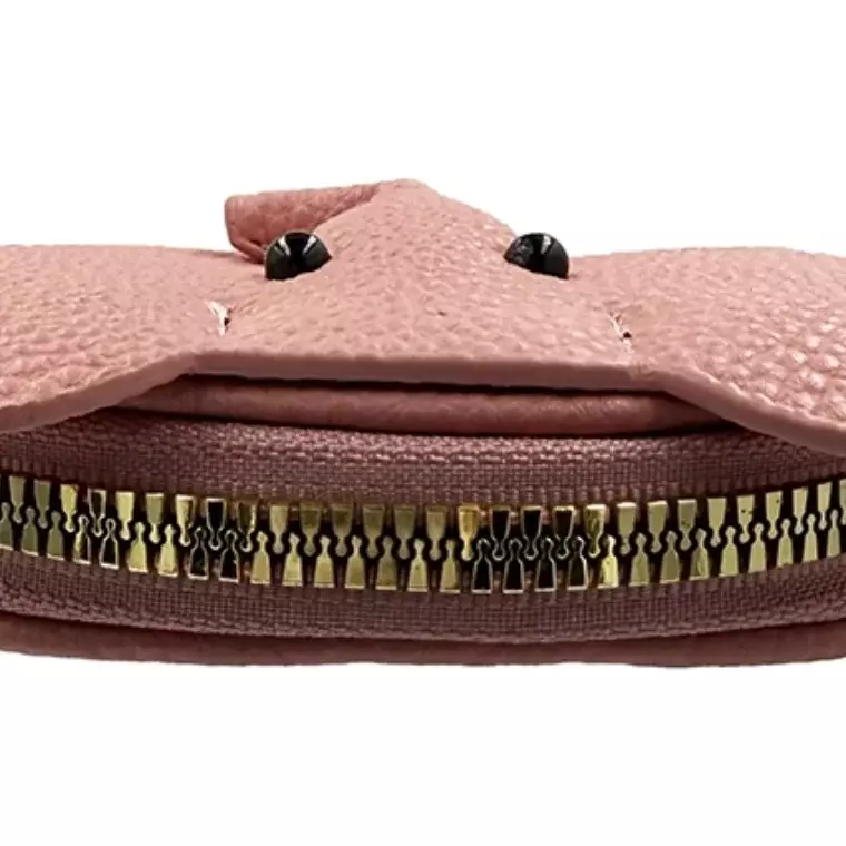 Blink Wallet Card Holder, Cute Elephant Small Minimalist Leather Credit for Women - Pink