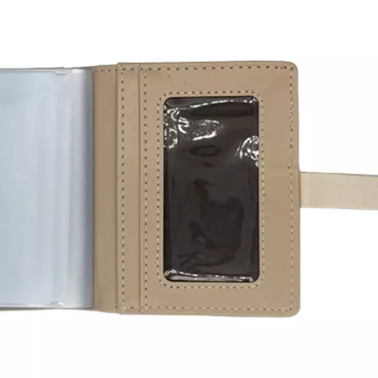Prettyzys PT25-213 RFID Blocking Card Wallet - Beige