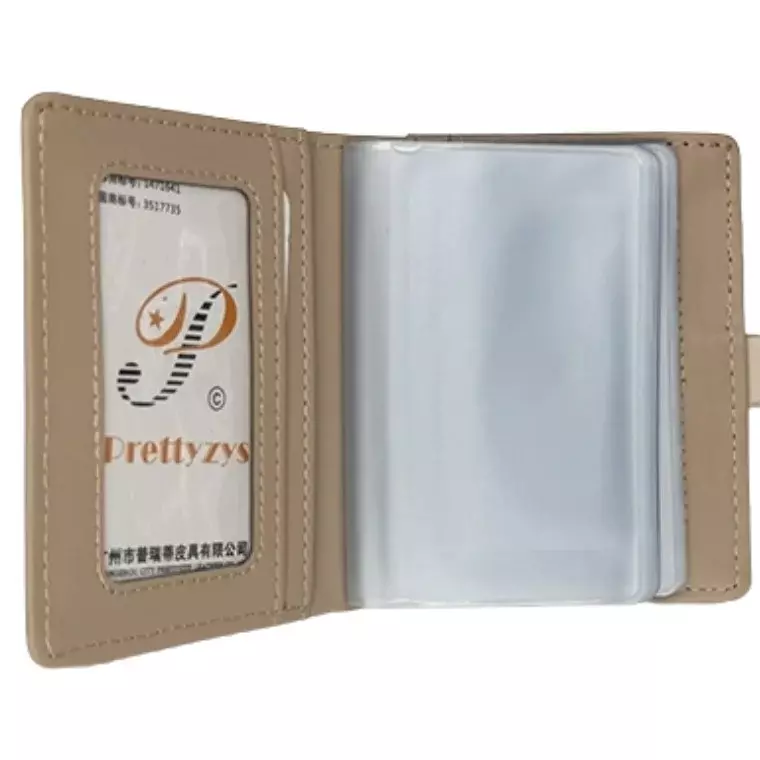 Prettyzys PT25-213 RFID Blocking Card Wallet - Beige