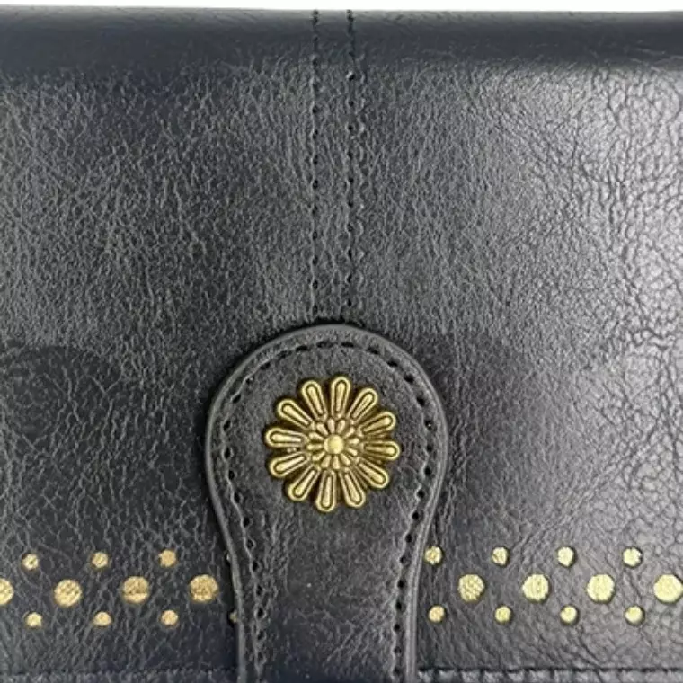 Inbery Women’s Long Multi‑Card Wrist Bag - BLACK