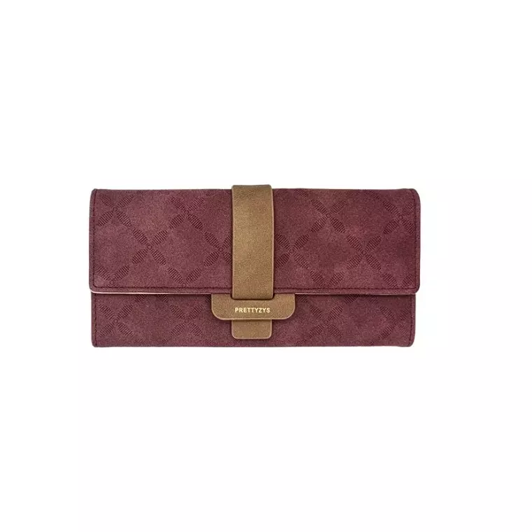 Prettyzys Minimalist Classic Noble Trifold Wallet
