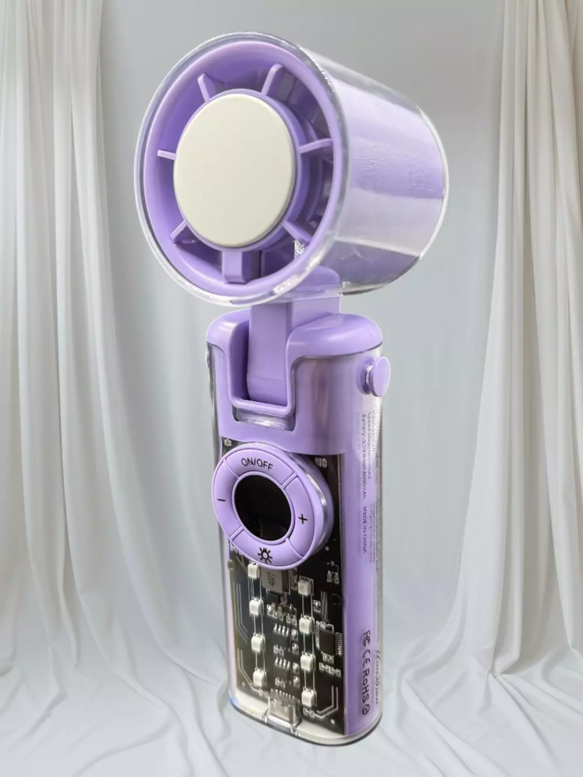 Blink Mech High speed folding handheld fan(Model;K811)- PURPLE