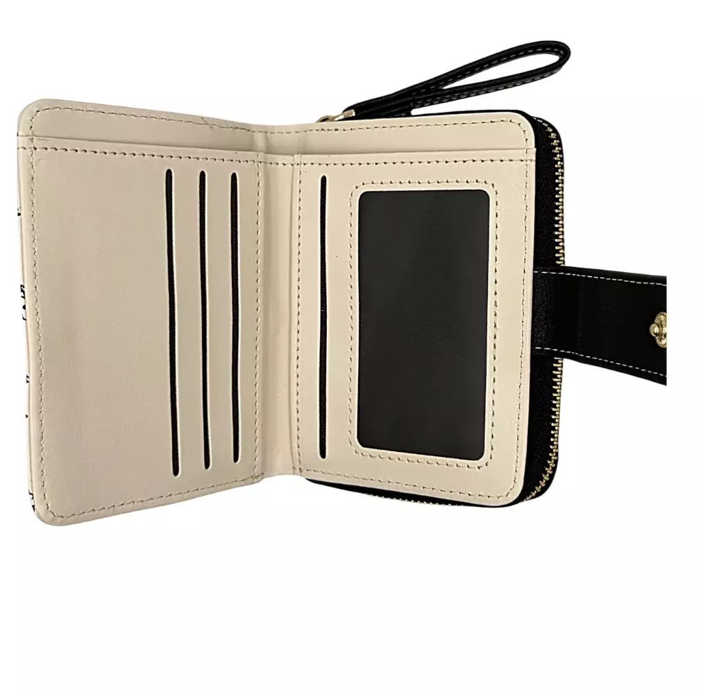 Wink Stylish Pattern Ladies′ Wallet And Coin Purse# 1 Black