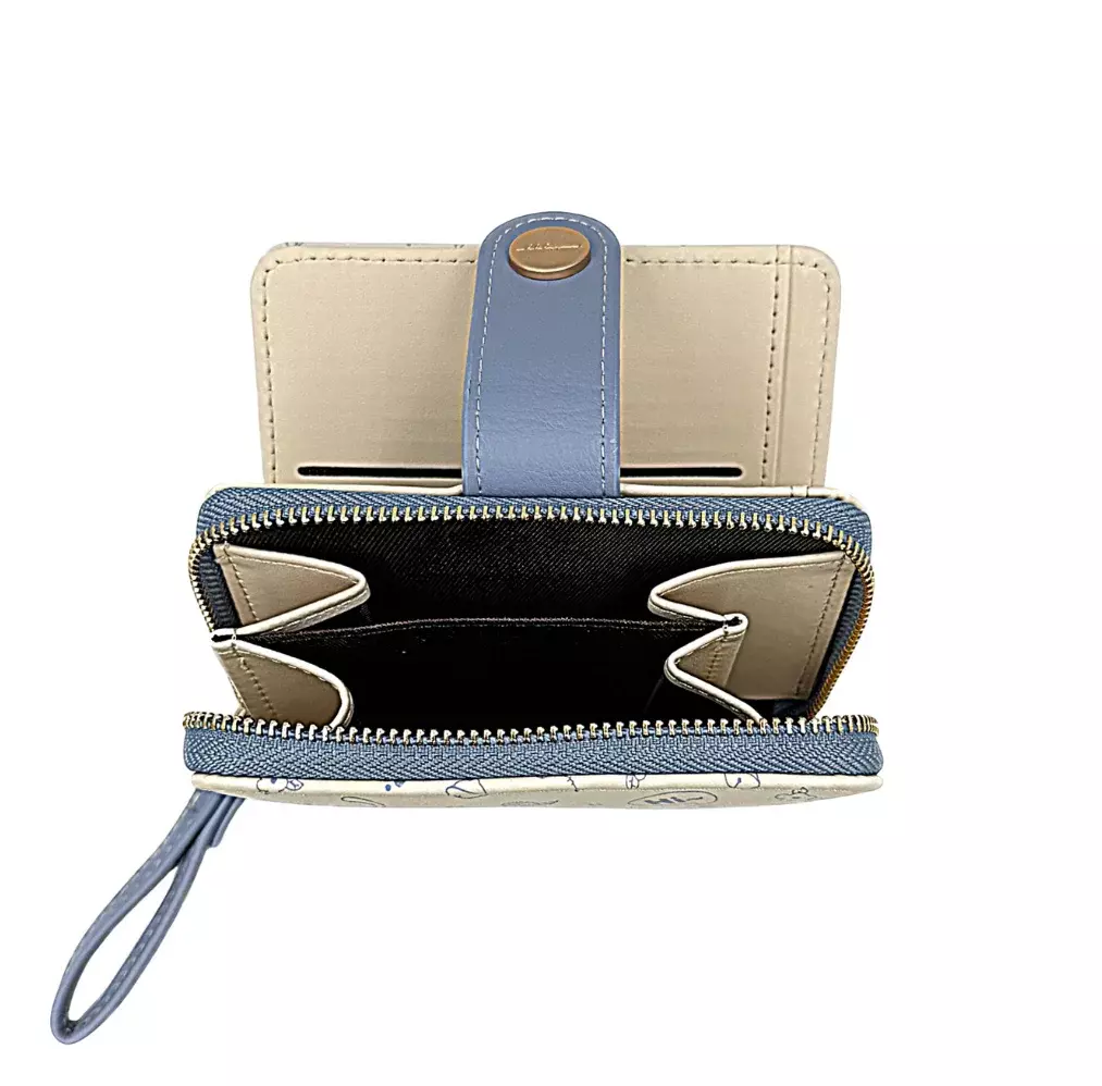 Wink Stylish Pattern Ladies′ Wallet And Coin Purse# 1 Blue