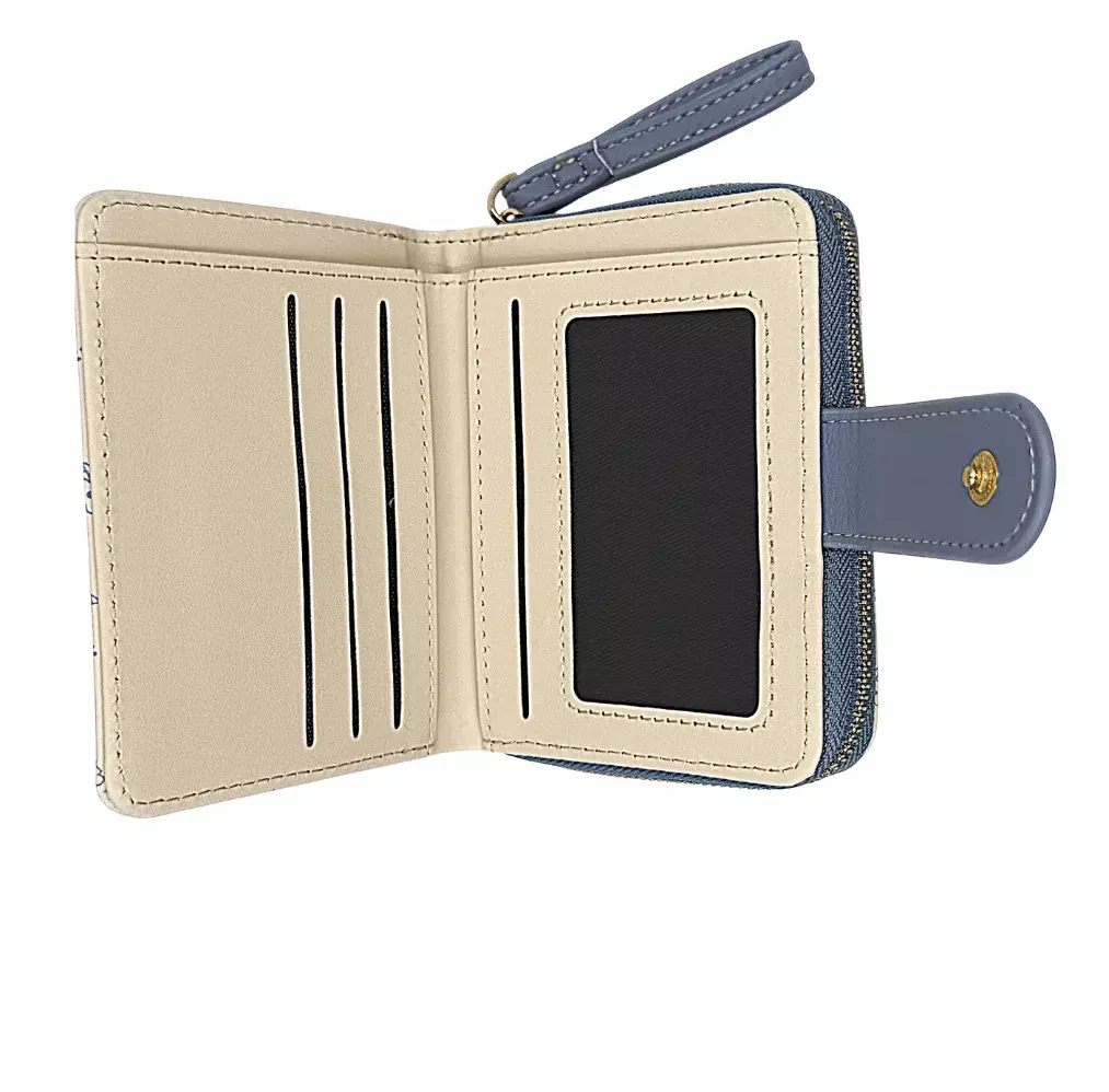 Wink Stylish Pattern Ladies′ Wallet And Coin Purse# 1 Blue