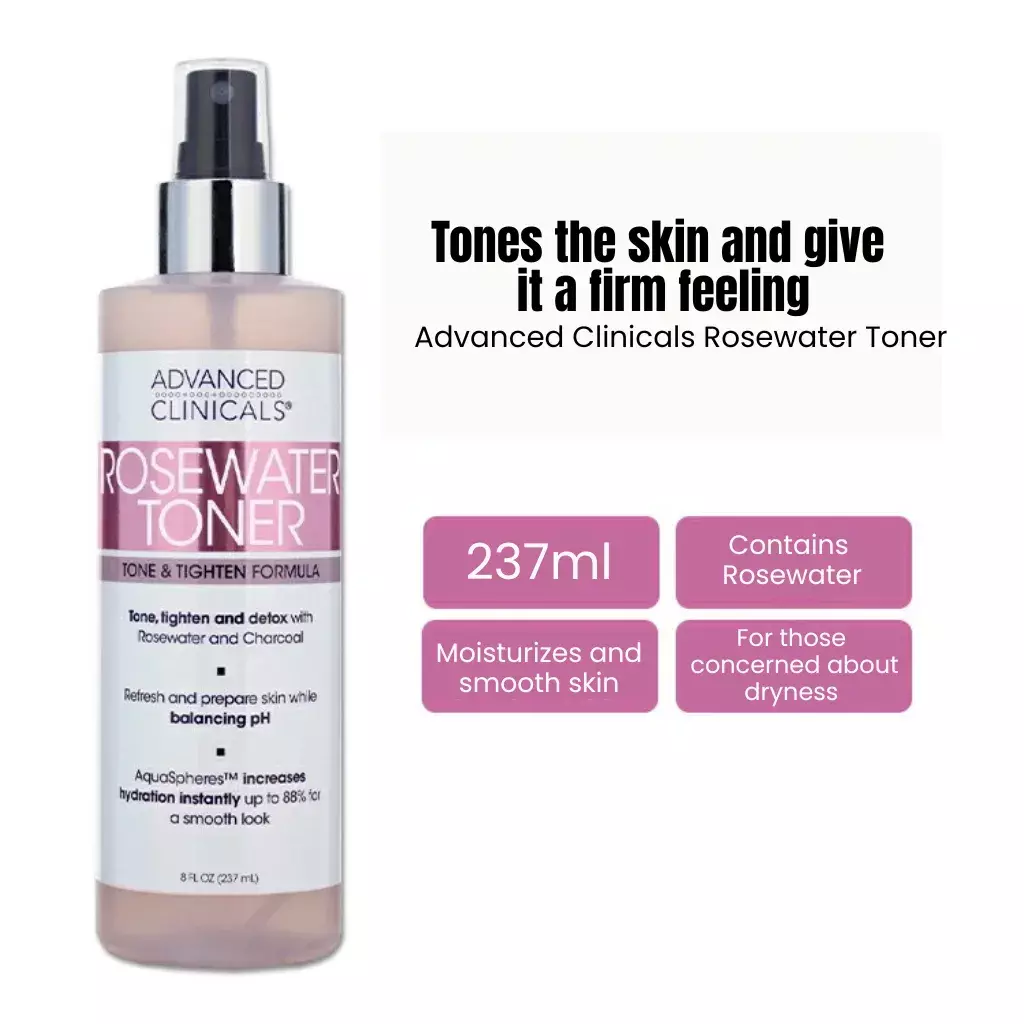Advanced Clinicals Rosewater Toner