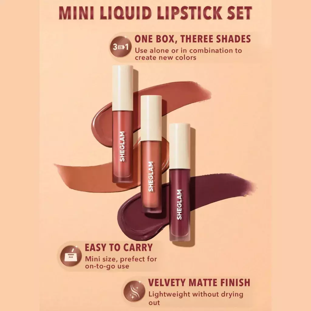 Sheglam Matte Allure Mini Liquid Lipstick Set – Sweet Thing