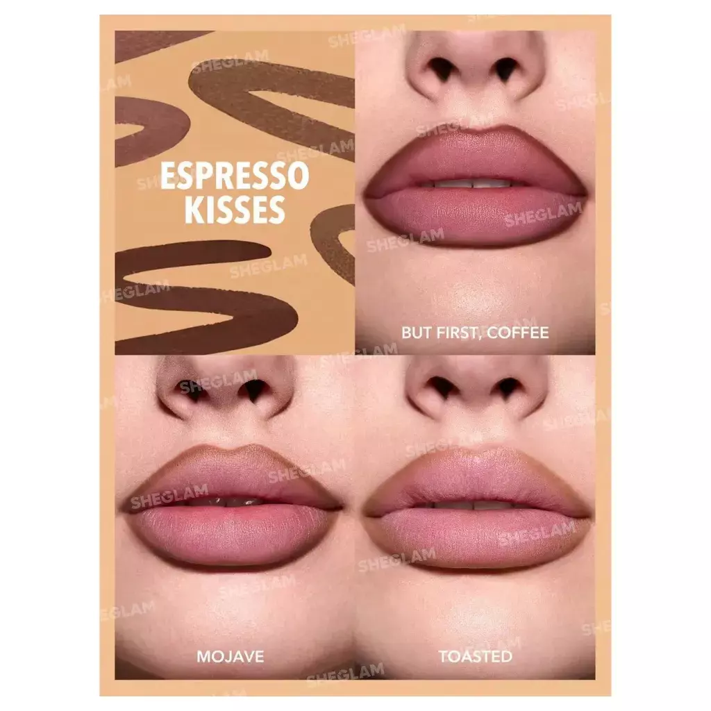 Sheglam So Lippy Lip Liner Set – Espresso Kisses