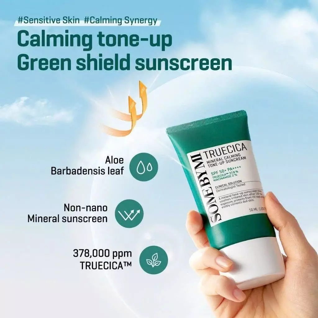 Some By Mi Truecica Mineral Calming Tone-Up Suncream (50ml)