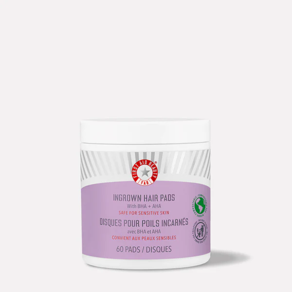 First Aid Beauty Ingrown Hair Pads with BHA + AHA 60 Pads